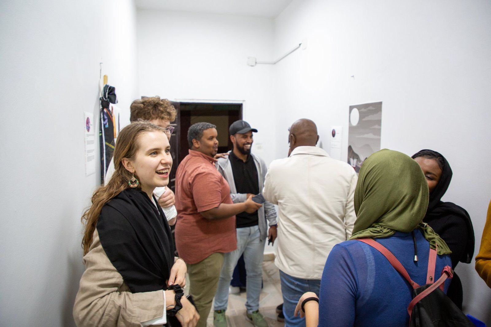 Visitors at the Hangool exhibition