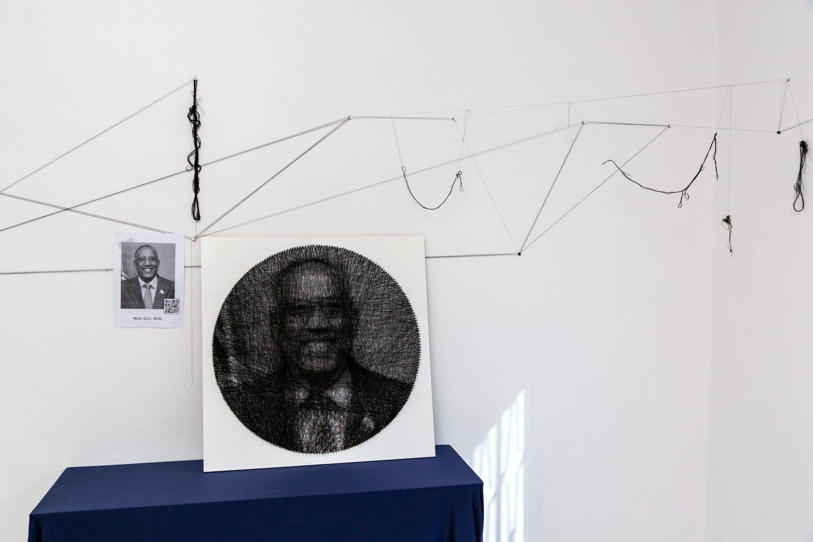 String art portrait by Isa Faysal