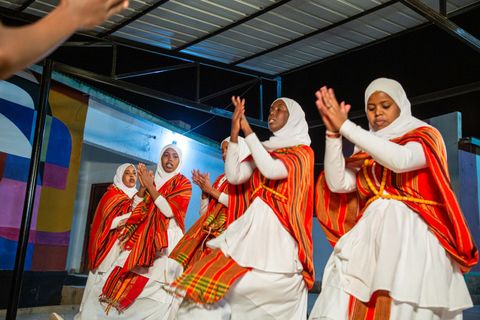 Dancers at the official launch of Fankeenna